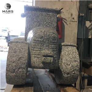 Customized Truck Shape Cemetery Accessaries Granite Statue