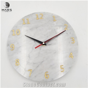Decorative Handmade Modern Round White Marble Wall