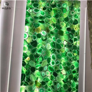 Gemstone Architectural Interior Design Green Agate Slab