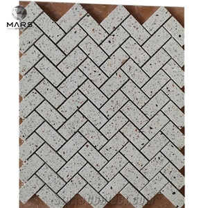 New Trend Hot Selling Modern Honed Cement Terrazzo Mosaic