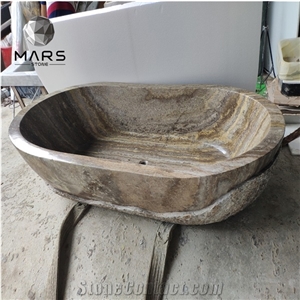 Newly Design But Factory Price Luxury Travertine Bath Tubs