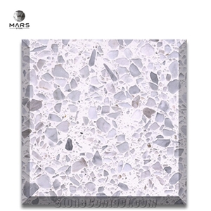 White Gloss Terrazzo Tile For Terrazzo Slab With Factory Prc