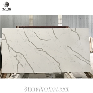 Widely Used White Quartz Stone Slab For Kitchen Countertop