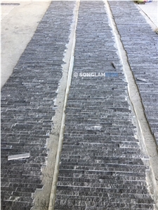 Black Marble Glued Wall Cladding Panel - 6 Lines