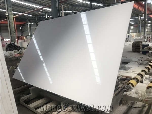 Pure White Artifical Marble Slab