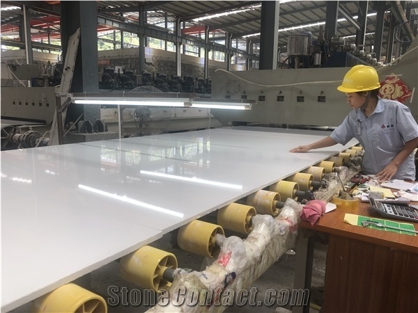 Pure White Artifical Marble Slab