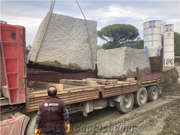 Grey Granite Raw Block