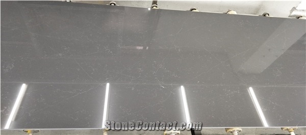 Calacatta Ice Crack Grey Quartz Stone Slab