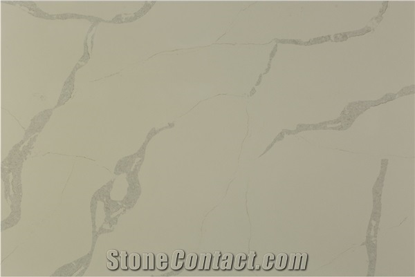 Customized White Quartz Stone Slabs