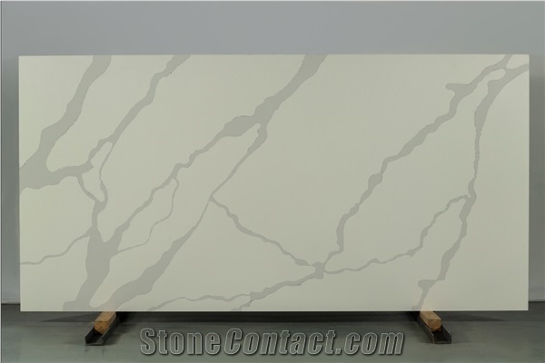 Customized White Quartz Stone Slabs