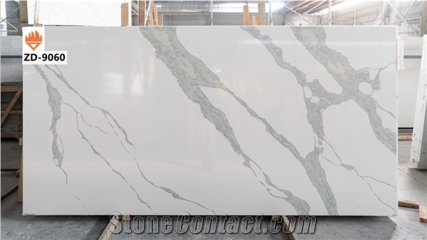 Good Stone Decorative Artificial Marble Look Quartz Slab