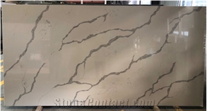 High Quality Engineered Calacatta Laza Quartz Slab