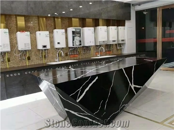 Lucury Quartz Surface Reception Desk