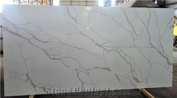Mdt Calacatta Sterling Quartz Stone Slabs
