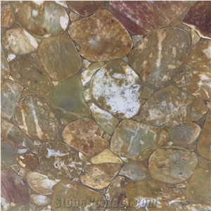 Backlit Yellow Onyx Agate Stone Semiprecious Gemstone Slabs