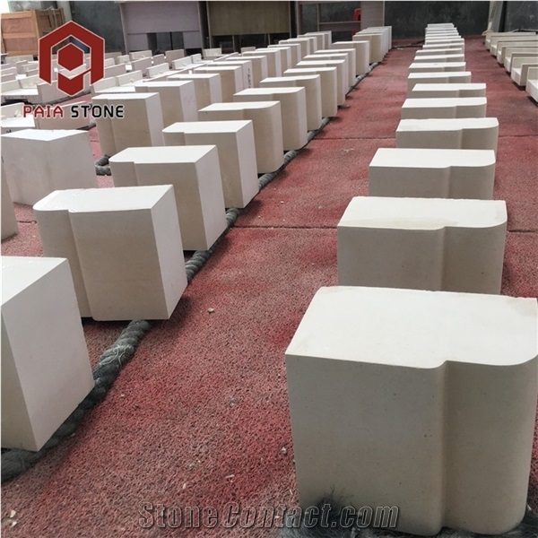 Bianco Avorio Limestone Block Wall Cladding
