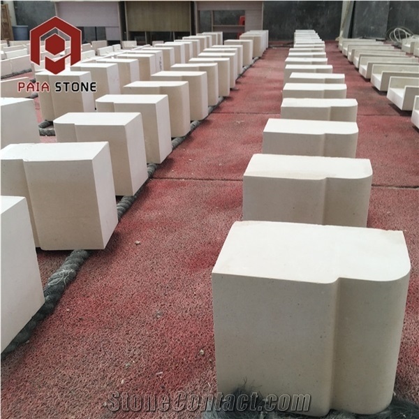 Bianco Avorio Limestone Block Wall Cladding