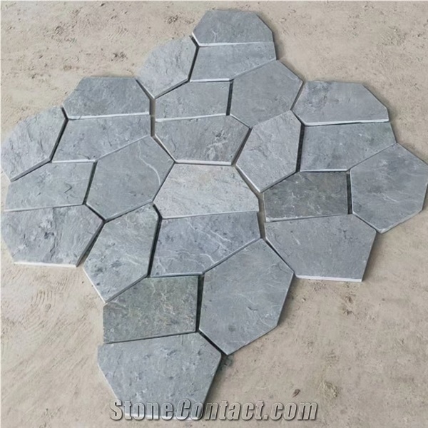 Flagstone Paving on Mesh Outdoor Stone Slate Patio Floor
