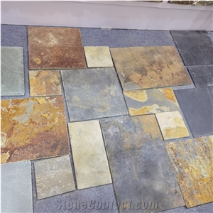 Franch Pattern Versailles Tiles Slate Outdoor Paving