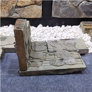 Natural Slate Corner Stone Garden Exterior Wall Decoration