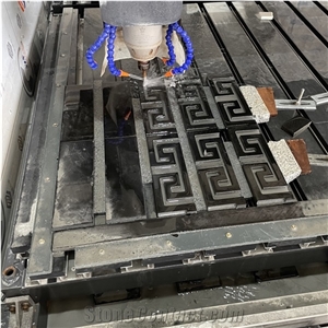 New Design Black Granite Cnc Carving for Outdoor Wall Decor
