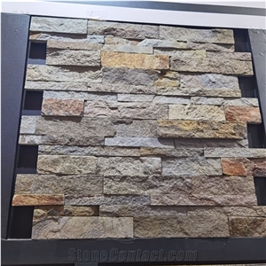 Quartzite Stack Stone Veneer Tile Wall Panel Exterior