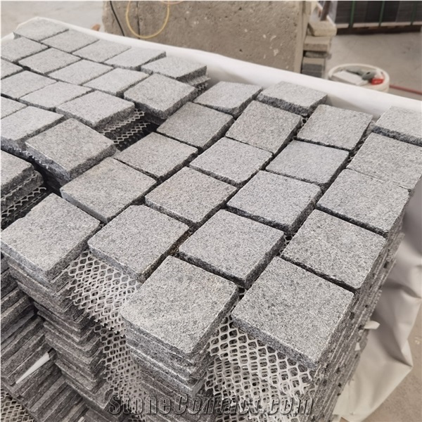 Rectangle Sesame Black Granite Paving Stone Driceway
