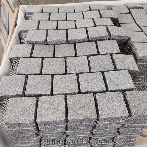 Rectangle Sesame Black Granite Paving Stone Driceway