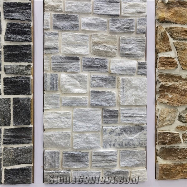 Rusty Slate Loose Stone Veneer Sheet Random