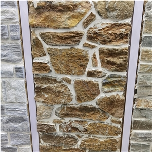 Rusty Slate Loose Stone Veneer Sheet Random