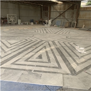 Waterjet Irregular Marble for Hotel Lobby Design