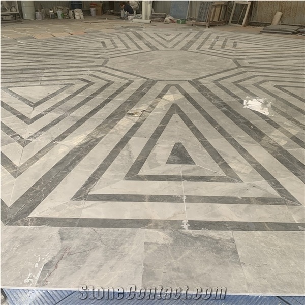 Waterjet Irregular Marble for Hotel Lobby Design