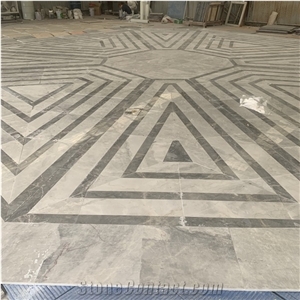 Waterjet Irregular Marble for Hotel Lobby Design