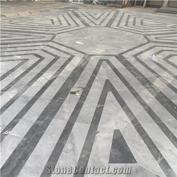 Waterjet Irregular Marble for Hotel Lobby Design
