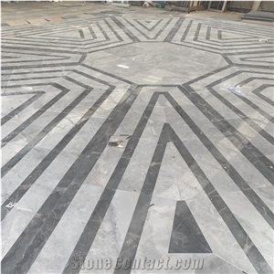 Waterjet Irregular Marble for Hotel Lobby Design