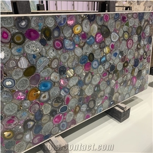 Wholesale Price Multicolor Semi Precious Stone Slab Supplier