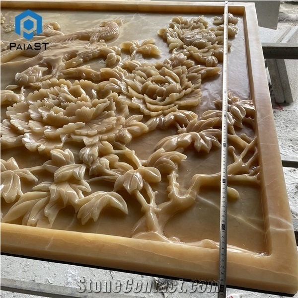 Yellow Onxy Cnc Carving