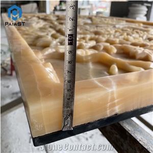 Yellow Onxy Cnc Carving