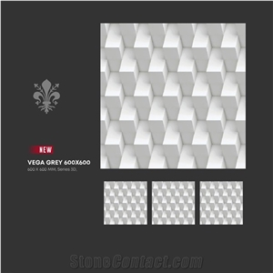 Florence Ceramic Tiles 3d Look Geo Illusion 600x600 mm