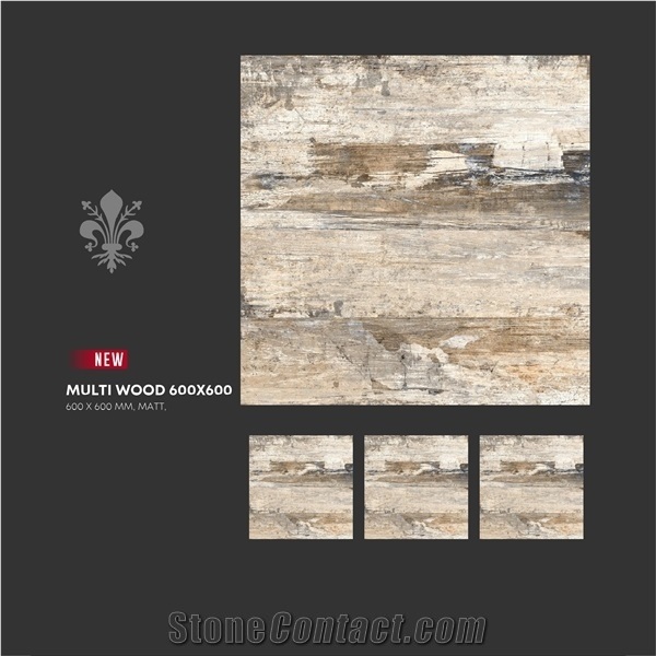 Florence Ceramic Tiles Wooden Finish 600x600 mm