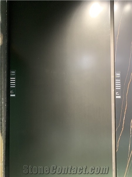 Black Calacatta Porcelian Tiles Ceramic Slabs