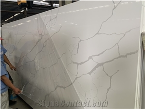 Calacatta Laza Artificial Quartz Slabs Engineer Stones