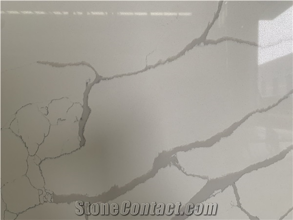 Calacatta Laza Artificial Quartz Slabs Engineer Stones