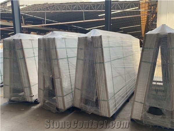 Glazed Calacatta Porcelain Stones Ceramic Slab