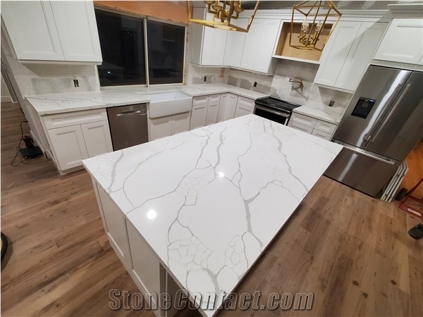 Quartz Countertop Calacatta Laza Engineer Stones