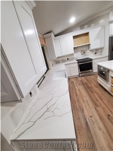 Quartz Countertop Calacatta Laza Engineer Stones