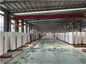 White Calacatta Artificial Quartz Solid Surface Stones