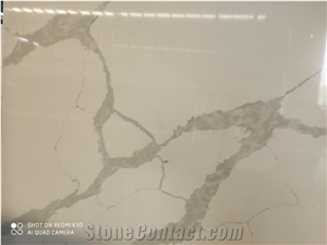 White Calacatta Engineer Solid Surface Stones White Calacatta Engineer Solid Surface Stones
