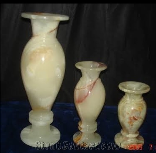 Multi Green Onyx Flower Vase