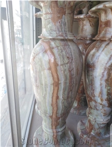 Multi Green Onyx Flower Vase